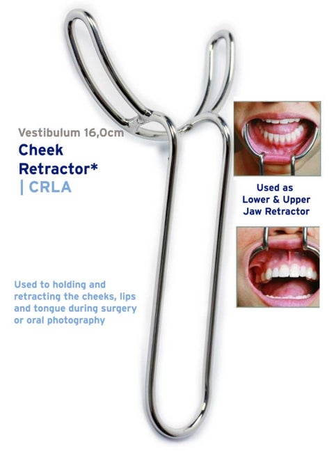 Dental Instrument Vestibulum Cheek Retractor 16,0cm