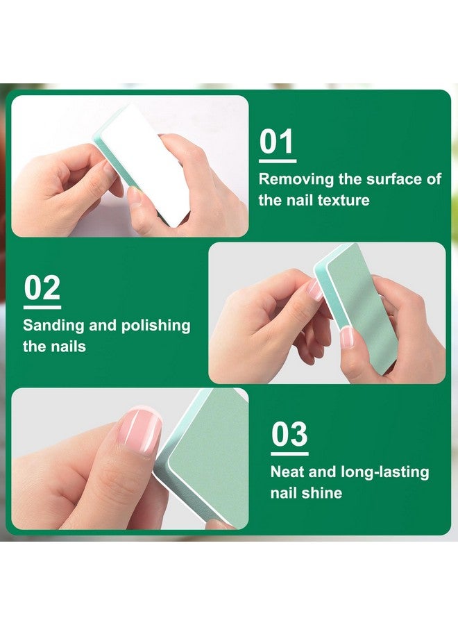 CGBE Nail Buffer And Shine Kit 20Pcs Nail Shine Buffer Blocks For Natural Acrylic Nails Polisher Fingernail Buffer Buffing File 1000/4000 Grit - Image 3