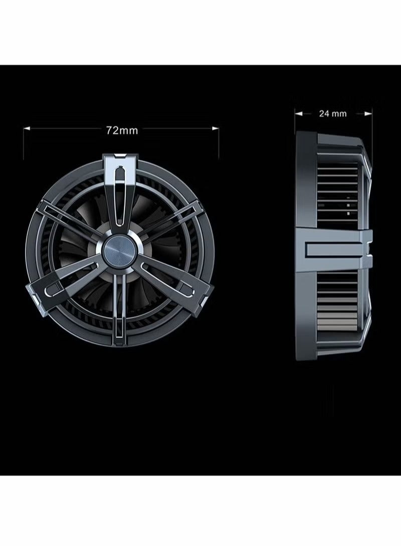 FASHION Mobile Phone Cooler For Magsafe Game Cooler Fan For PUBG Designed For iPhone 12/13 Series Live Streaming And Vlog Semiconductor Heat Sink Without Noise For iOS And For Android For iPad And Tablet  - Image 5