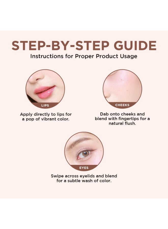 Orgatre Moodbliss Lip, Cheek & Eye Tint with Goodness of Kojic Acid & Retinol (Espresso Love, 8GM) - Image 3