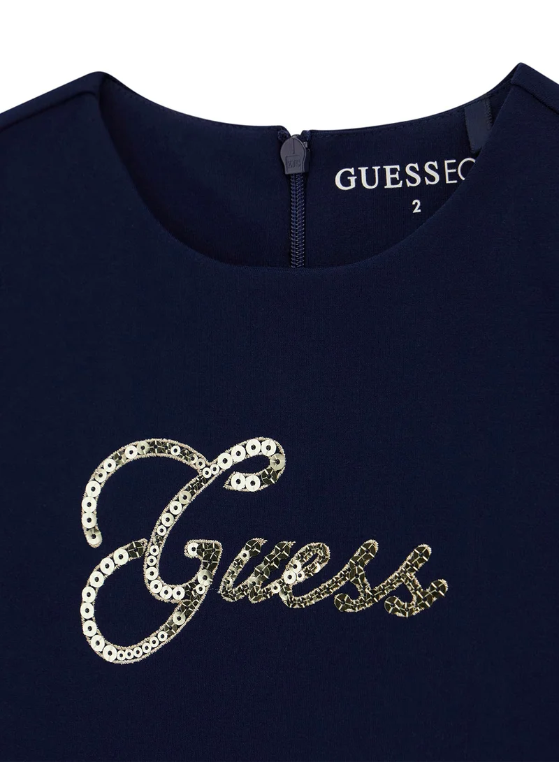 GUESS Kids Short Sleeve Punto Milano Dress