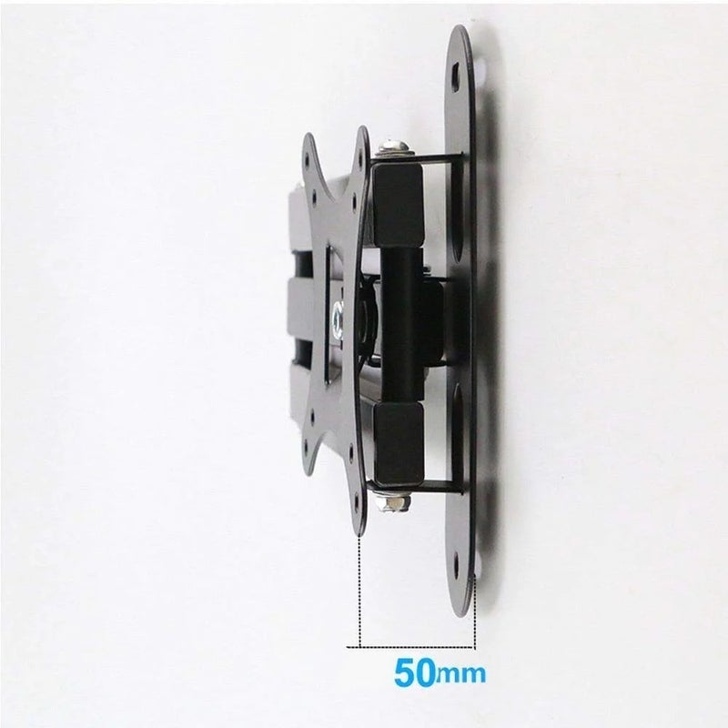 BEETEC Single Arm Swivel TV Wall Mount for 14-32 Inch Flat Panel TVs up to 12 kg/26 lbs and up to 100x100 VESA, Free-Tilting and Swiveling Arm for Enhanced Viewing, Black - TF-102S - Image 2