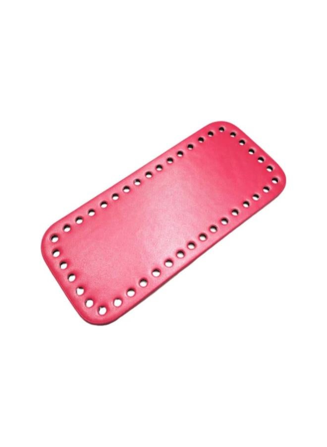 klarako Purse Bottom Shaper Rectangle Handbag Base Shaper Pu Leather Bag Accessories for DIY Knitting Crochet Rosy - Image 1