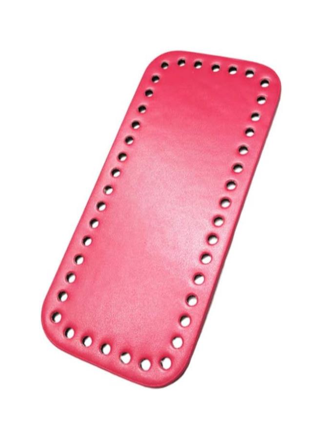 klarako Purse Bottom Shaper Rectangle Handbag Base Shaper Pu Leather Bag Accessories for DIY Knitting Crochet Rosy - Image 4