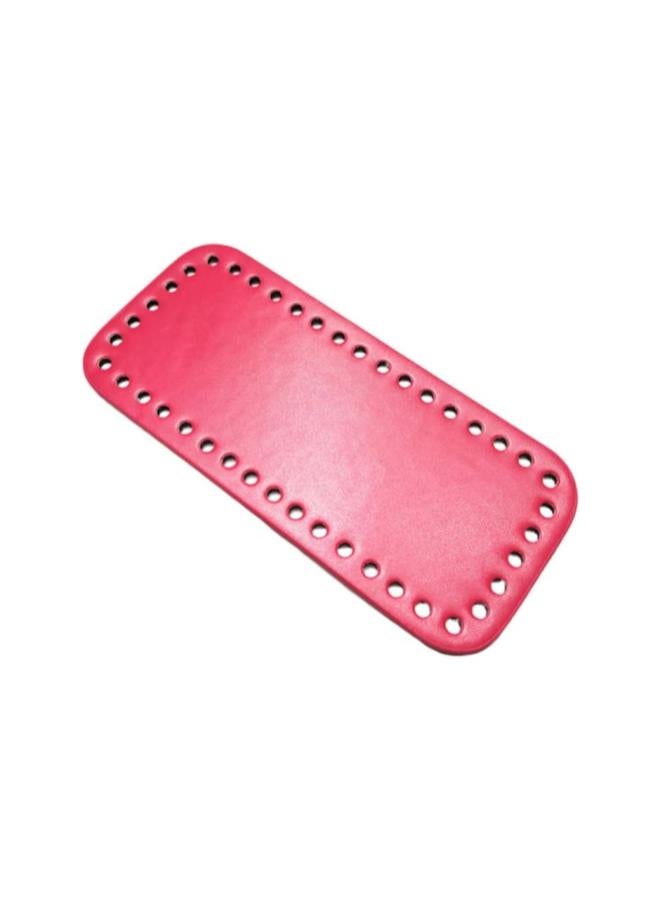 klarako Purse Bottom Shaper Rectangle Handbag Base Shaper Pu Leather Bag Accessories for DIY Knitting Crochet Rosy - Image 2