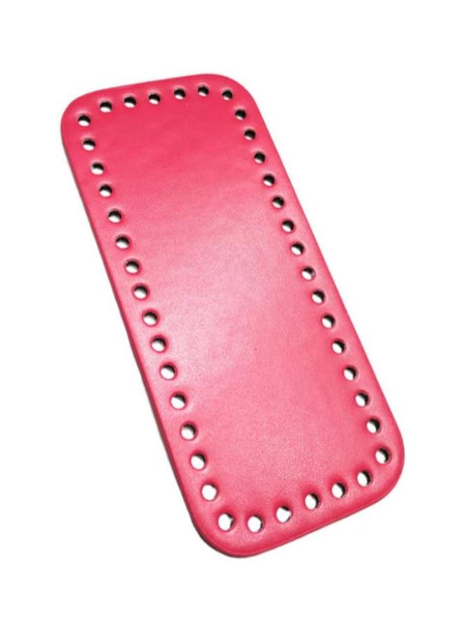 klarako Purse Bottom Shaper Rectangle Handbag Base Shaper Pu Leather Bag Accessories for DIY Knitting Crochet Rosy - Image 3