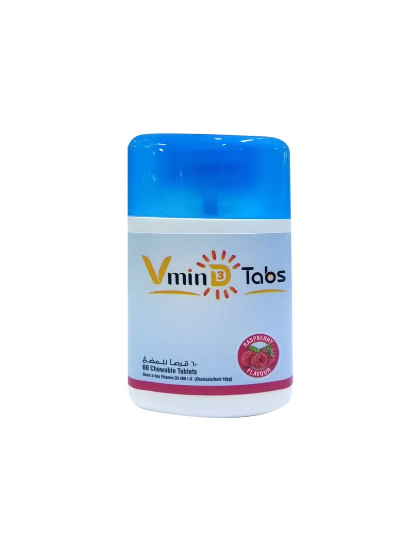 VMIN D3 CHEWABALE RASP TABS 60S