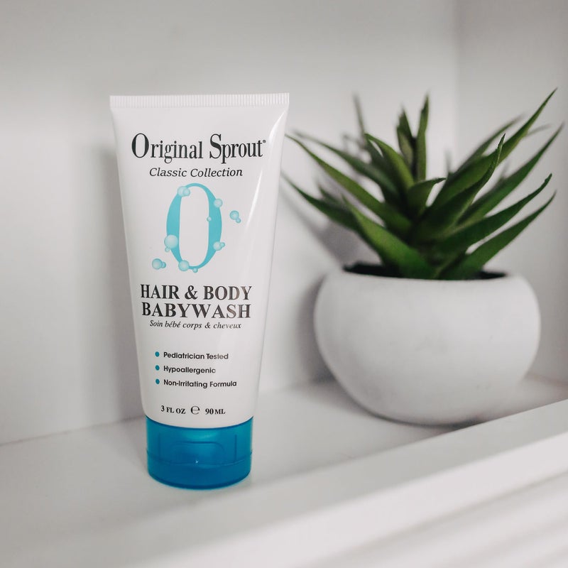 Original Sprout Baby Shampoo and Body Wash, Hypoallergenic Formula with Organic Calendula & Rosemary for Sensitive Hair & Skin, 3 oz. Bottle - Image 4