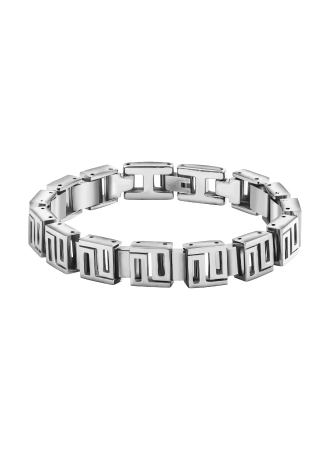 POLICE Silver Stainless Steel Bracelet For Men