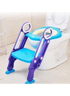 Whynot Child Potty Training Seat with Foldable Ladder – Kids Toilet Training Chair with Anti-Slip Steps & Handles – Fits Most Standard Toilets  - Image 1