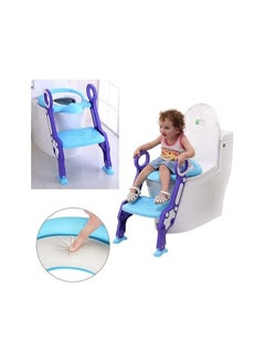 Whynot Child Potty Training Seat with Foldable Ladder – Kids Toilet Training Chair with Anti-Slip Steps & Handles – Fits Most Standard Toilets  - Image 2
