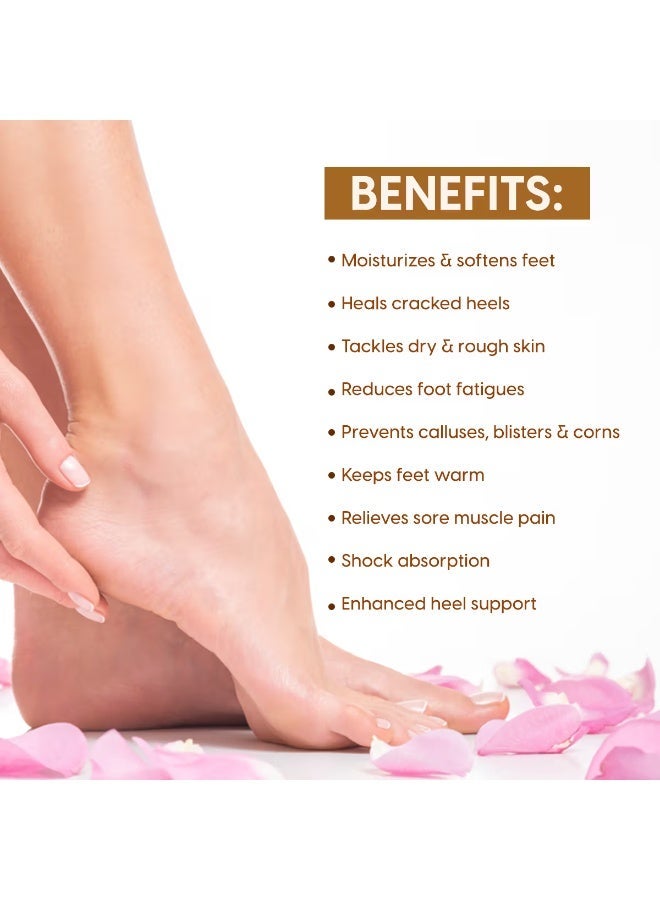 2-Piece Silicon Heel Crack Guard Foot Full Length And Silicon Gel Protector - Image 3