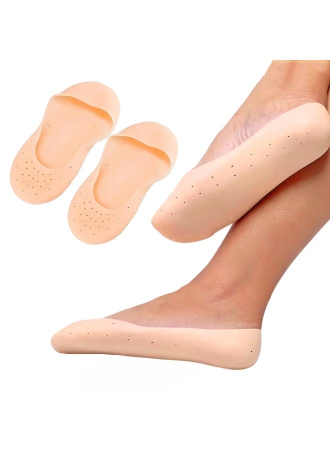 2-Piece Silicon Heel Crack Guard Foot Full Length And Silicon Gel Protector - Image 2