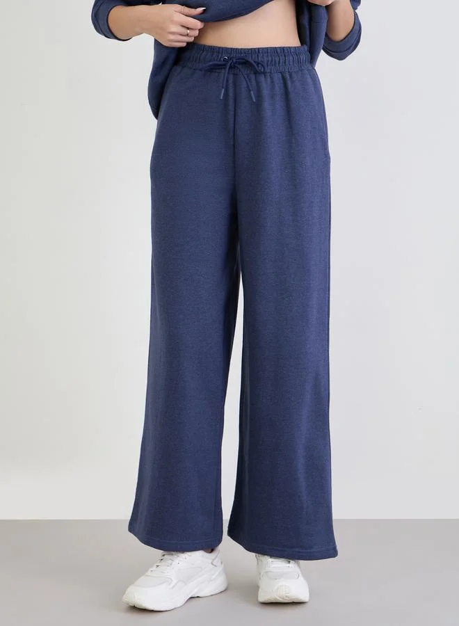 Styli Styli Dark Blue Longline Sweatshirt and Joggers Co-Ords