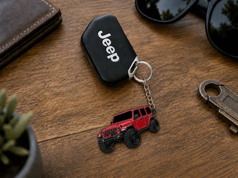 Jeep Wrangler Keychain - Officially Licensed Jeep Rubicon Accessories JL Key Chain JKU 2026 2025 - Image 2