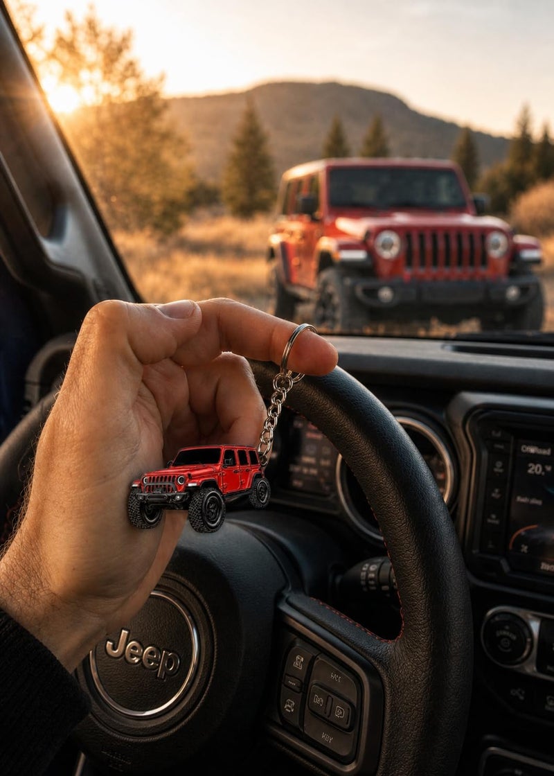 Jeep Wrangler Keychain - Officially Licensed Jeep Rubicon Accessories JL Key Chain JKU 2026 2025 - Image 5