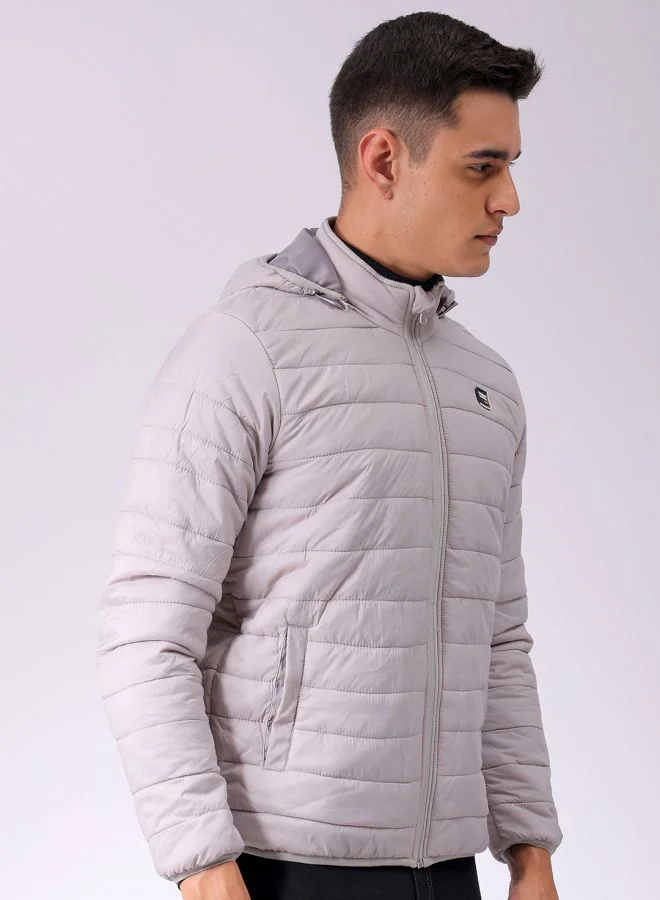 شركة المرآب الهندية Men Slim Fit Solid Puffer Jackets