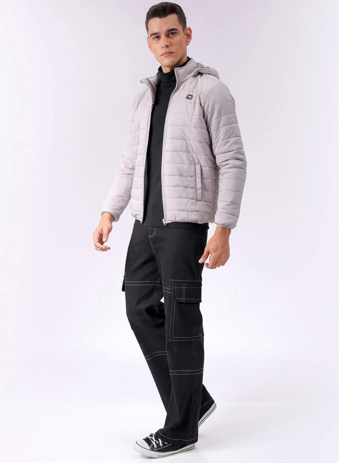 شركة المرآب الهندية Men Slim Fit Solid Puffer Jackets