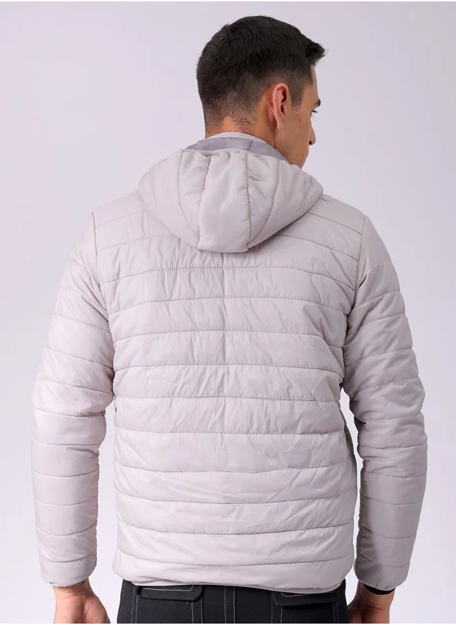 The Indian Garage Co Men Slim Fit Solid Puffer Jackets
