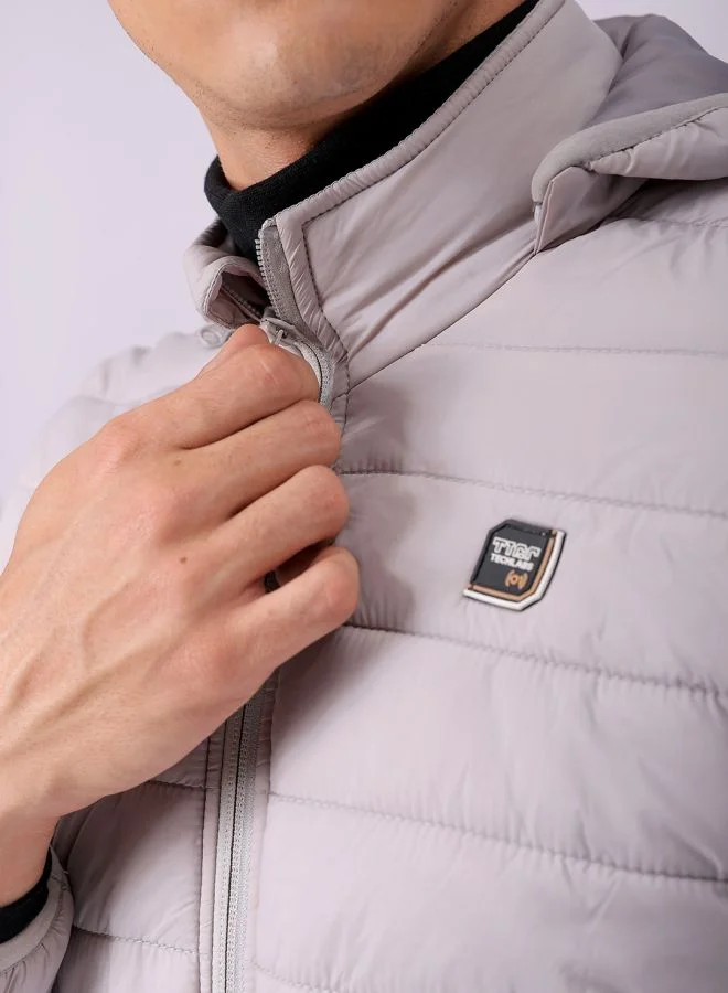 شركة المرآب الهندية Men Slim Fit Solid Puffer Jackets