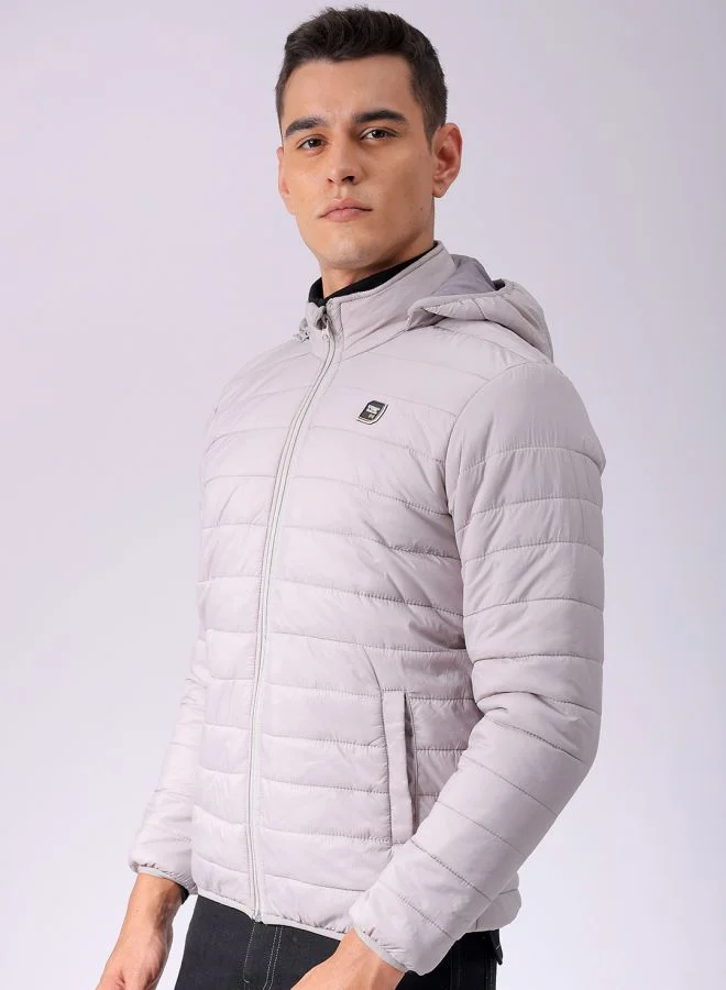 شركة المرآب الهندية Men Slim Fit Solid Puffer Jackets
