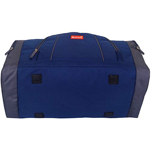 ROZEN Nylon 50 Liters Heavy Dutty Carry On Luggage Travel Luggage Duffel Bag (Navyblue), 26.80 Cms - Image 5