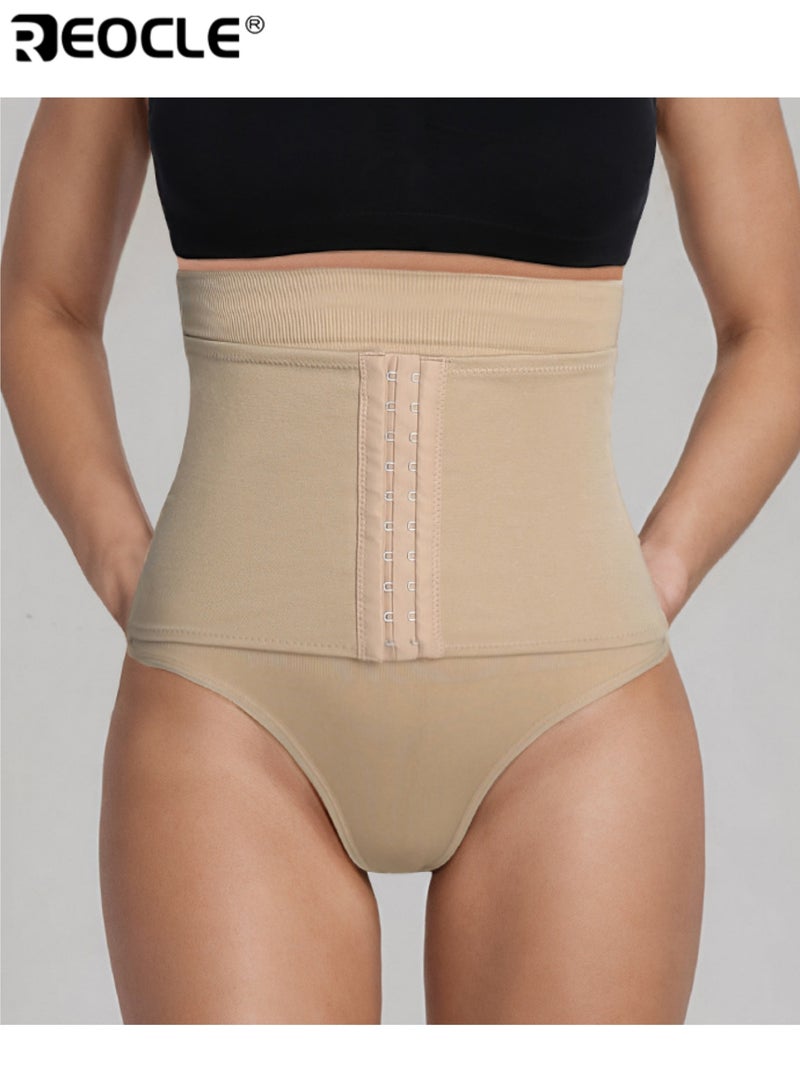 REOCLE Women's Multi-Setting Hook-and-Eye Waist Trainer Contoured Elasticated Body Shaper with Adjustable Tightness Breathable Material & Discreet Design for Waist & Tummy Support - Image 1