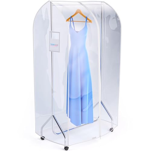 HANGERWORLD 3ft Clothes Garment Rack Cover with Zipper, Showerproof, Breathable, Dust Protector for Garment Rack COVER ONLY (36"x24"x65") - Image 1