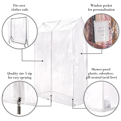 HANGERWORLD 3ft Clothes Garment Rack Cover with Zipper, Showerproof, Breathable, Dust Protector for Garment Rack COVER ONLY (36"x24"x65") - Image 4