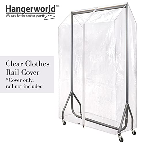 HANGERWORLD 3ft Clothes Garment Rack Cover with Zipper, Showerproof, Breathable, Dust Protector for Garment Rack COVER ONLY (36"x24"x65") - Image 3