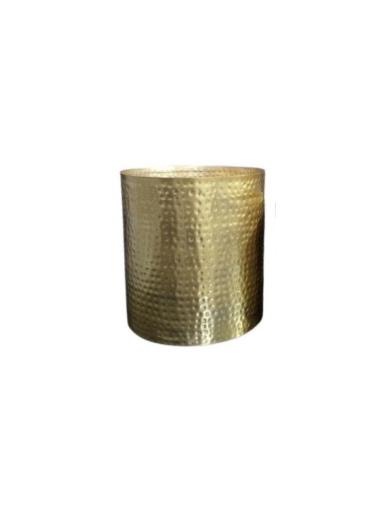 Zahrat Al Raiyan golden metal pots planters size 30 cm 
