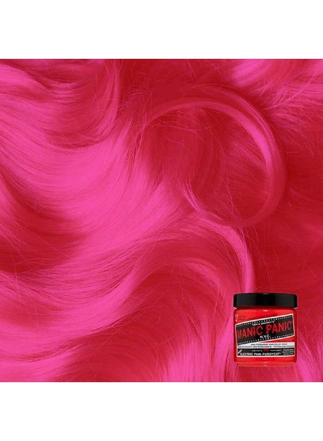 Manic Panic صبغة شعر مانك بانك الوردي الكهربائي بوسيكات كلاسيك عالية الجهد لون شبه دائم 4 أونصات - Image 3