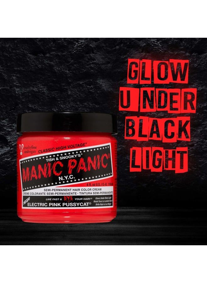 Manic Panic صبغة شعر مانك بانك الوردي الكهربائي بوسيكات كلاسيك عالية الجهد لون شبه دائم 4 أونصات - Image 5