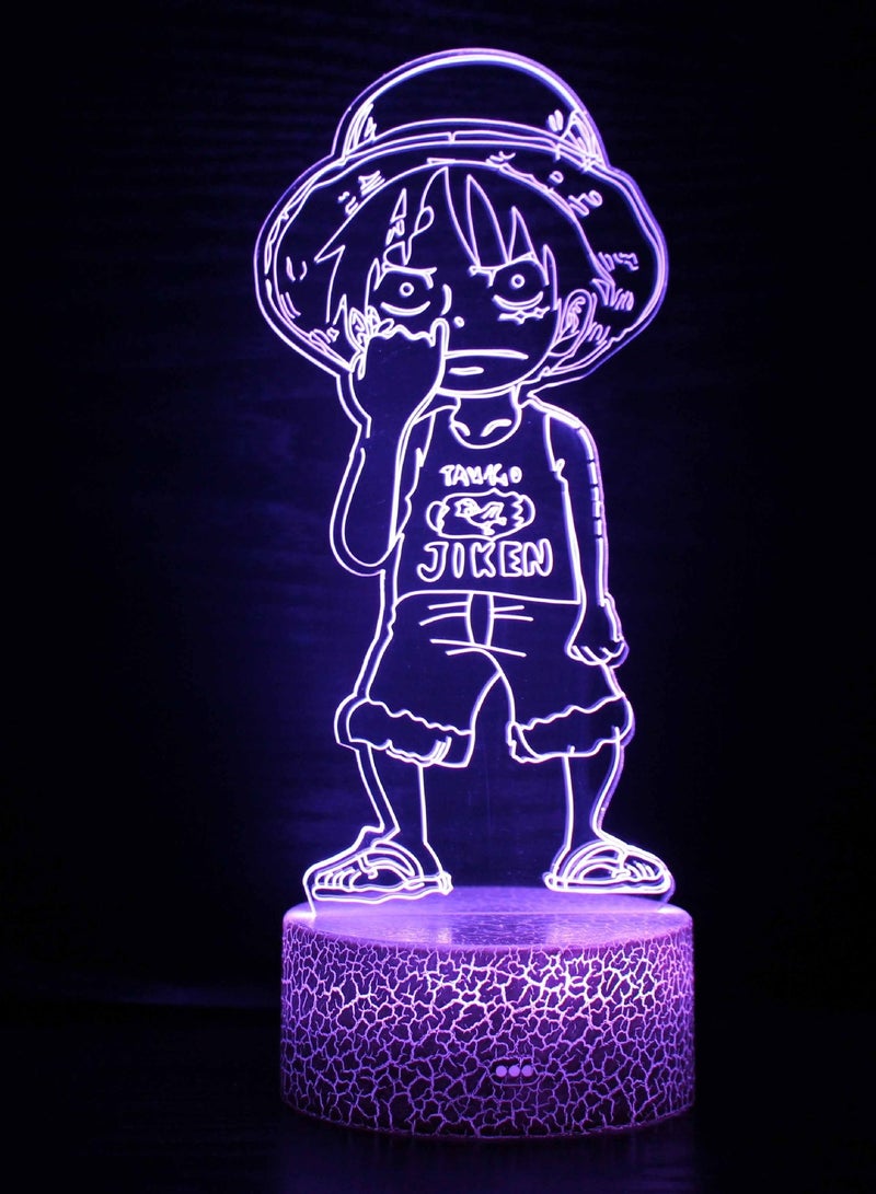 KUYING One Piece Series 3D Night Light LED Creative Desk Lamp 