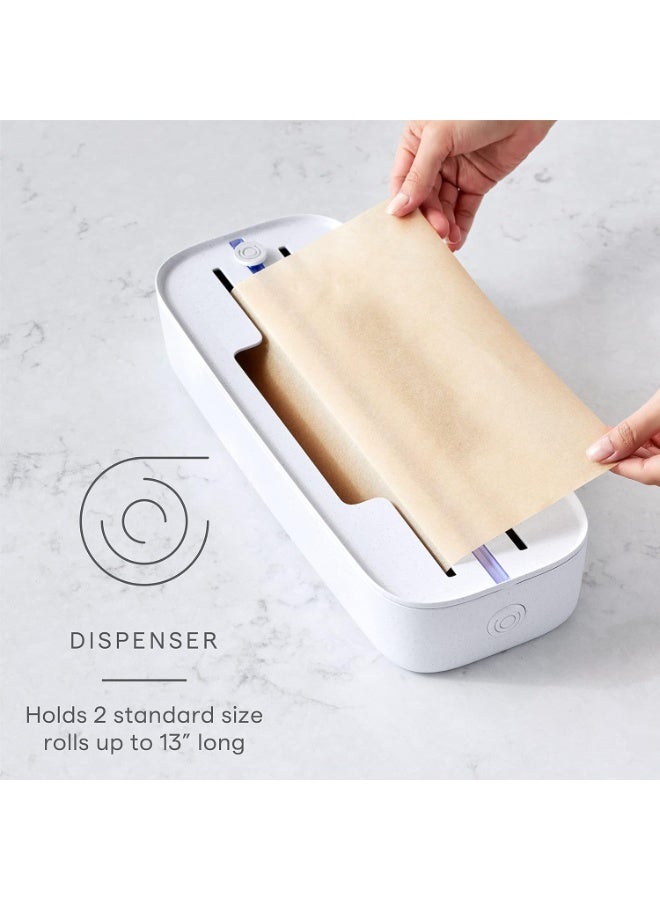 يوكوبيا YouCopia StoraRoll Drawer Food Wrap Dispenser, Foil, Plastic and Wax Paper Organizer with Cutter and Labels for Kitchen Organization - Image 2