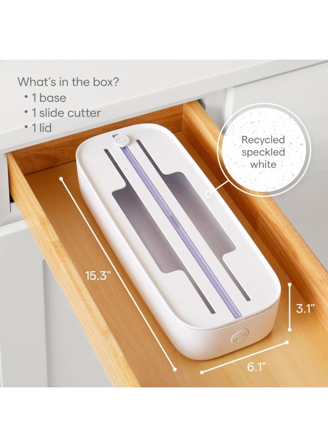 يوكوبيا YouCopia StoraRoll Drawer Food Wrap Dispenser, Foil, Plastic and Wax Paper Organizer with Cutter and Labels for Kitchen Organization - Image 3