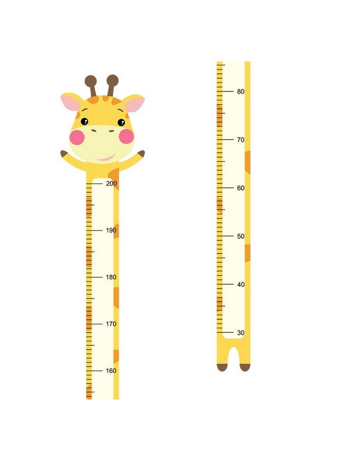 Boodecal 7 Inch X 6.6 Ft Giraffe Cute Animal Cartoon Version Growth Chart For Kids Height Chart Ruler Wall Decor For Measuring Kids Boys Girls Removable Vinyl Wall Decals Stickers For Children Room Nursery - Image 1