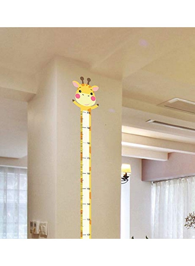 Boodecal 7 Inch X 6.6 Ft Giraffe Cute Animal Cartoon Version Growth Chart For Kids Height Chart Ruler Wall Decor For Measuring Kids Boys Girls Removable Vinyl Wall Decals Stickers For Children Room Nursery - Image 3