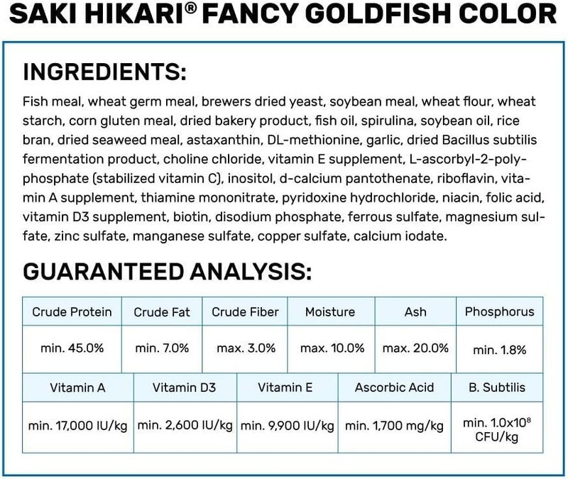 Hikari Saki Fancy Goldfish Fish Food for Premium Grade or Fancy Goldfish, 7 oz. (200g) - Image 4