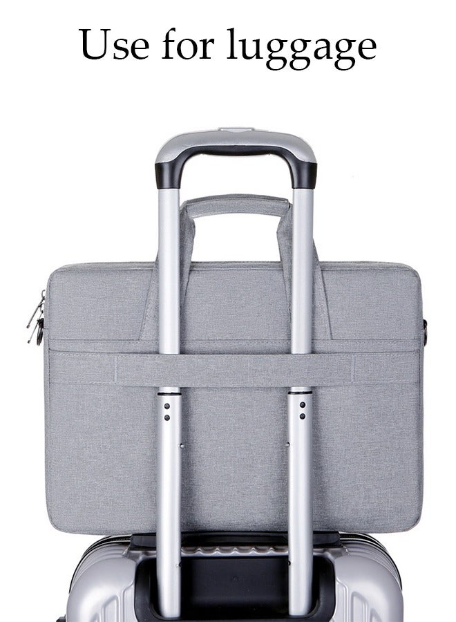 DUNISO 15 Inch Laptop Bag with Multi Compartment Lightweight Laptop Hand Bag Crossbody Bag Travel Business Briefcase Water-Resistant Dust-proof Shoulder Messenger Bag for Men and Women Work Office  - Image 3