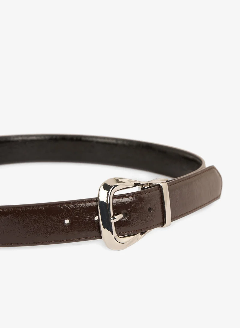 ديفاكتو Woman Double Sided Clasp Faux Leather