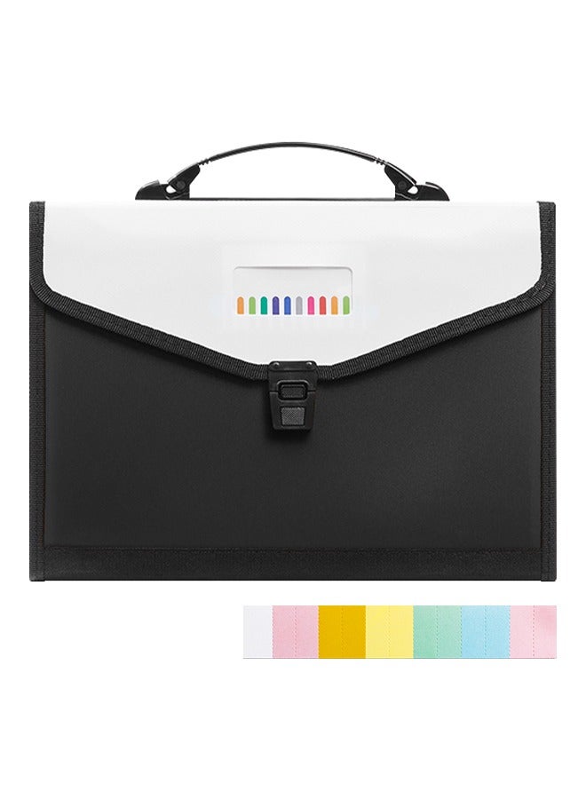 Generic 1 Portable File Folder, Document Folder with Colored Labels, Suitable for Storing Tax Documents, Receipts and Important Documents  - Image 1