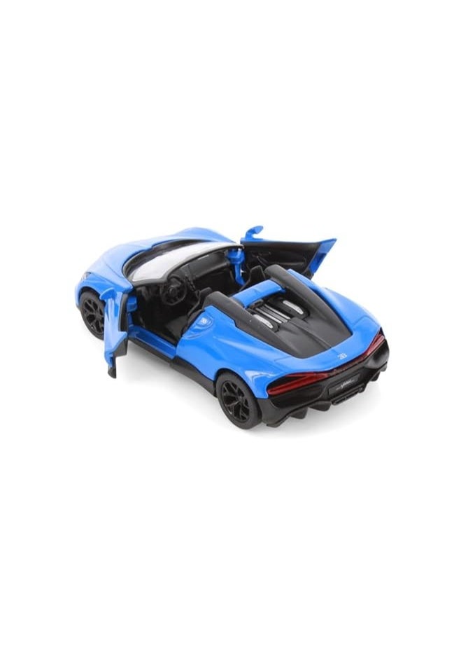 Kinsmart Bugatti Mistral Die-Cast Car – 1:36 Scale Model with Pull Back Action-Blue - Image 4