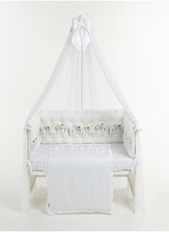 Crib Canopy - Magic Parade White: Elegant Nursery Decor, Mosquito Net for Baby's Sleep - Stylish, Safe, and Breathable