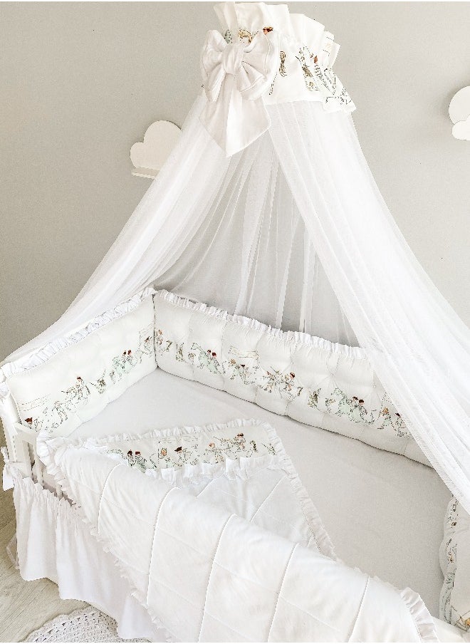 Monnet Baby - Crib Canopy - Magic Parade White: Elegant Nursery Decor, Mosquito Net for Baby's Sleep - Stylish, Safe, and Breathable - Image 1