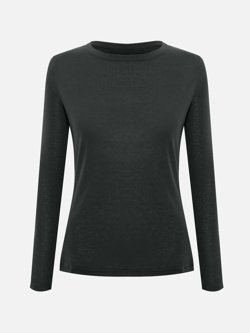 Lichi Smooth jersey straight fit longsleeve