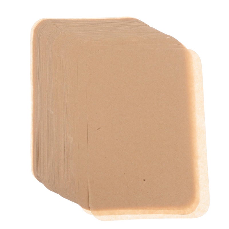 150pcs Natural Unperforated Air Fryer Parchment Paper Liners Non Stick Oil Absorbing Disposable Baking Sheets - Image 2