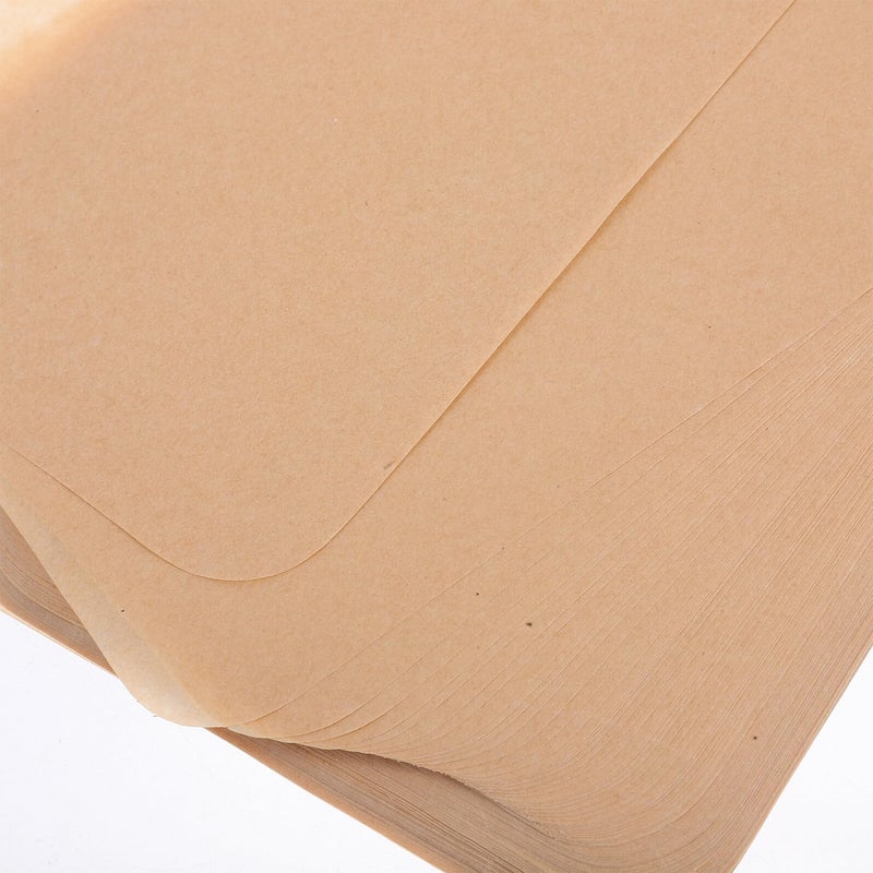 150pcs Natural Unperforated Air Fryer Parchment Paper Liners Non Stick Oil Absorbing Disposable Baking Sheets - Image 4