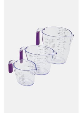 3 Pieces Measuring Jug Set, Transparent - pzsku/ZC4432EAB8E4FB018574EZ/45/_/1739283230/43a22ea6-6c11-432c-bd16-066b788f7f2f