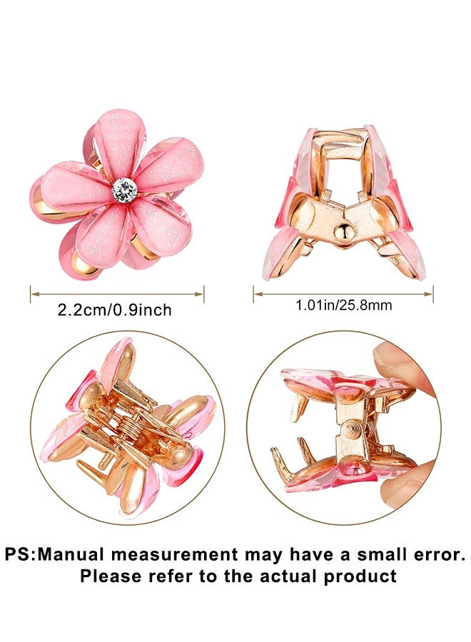 Photon 10 قطع من مشابك الشعر الزهرية، مشابك مخالب الزهور غير القابلة للانزلاق، إكسسوارات الشعر للنساء والفتيات - Image 2